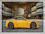 Żółty, Lexus LC500, Bok