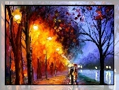 Leonid, W Deszczu, Afremov, Spacer