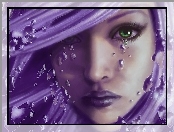 Kobieta, Lila, Grafika