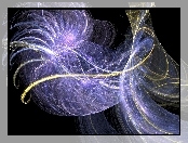 Abstrakcja, Fractal, Liliowy