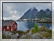 Lofoty, Norwegia, Góry, Morze