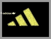 Logo, Paski, Adidas, Żółte