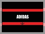 Logo, Pasy, Adidas, Czerwone