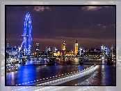 London Eye, Noc, Pałac Westminster, Londyn