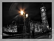 Londyn, Latarnia, Big Ben, Lampa