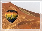 Pustynia, Namibia, Lot, Balonem