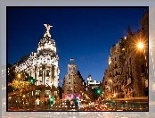 Madryt, Noc, Hiszpania, Miasto