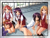 Mahou Sensei Negima, balkon, kobiety
