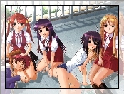 Mahou Sensei Negima, balkon, kobiety