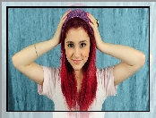 Makijaż, Ariana Grande, Kobieta, Bransoletka, Pierścionek