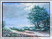 Malarstwo, Drzewo, Maurice Harvey, Morze