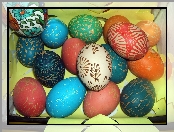 Wielkanoc, malowane, jajka