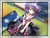 Manga, Pokojówka, Suknia, Kucyki
