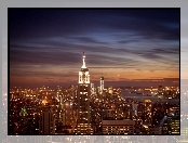 Manhattan, Noc, Nowy, Jork