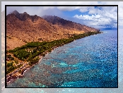 Wybrzeże, Hawaje, Stany Zjednoczone, West Maui, Góry, Morze, Wyspa Maui