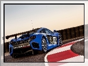 Niebieski, McLaren MP4-12C GT3, Samochód, Tor