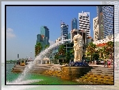 Merlion, Schody, Singapur, Hotel