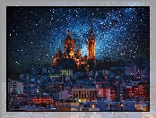 Miasto, Gwiazdy, Noc, Niebo