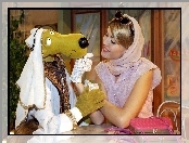 Kobieta, Śmieszny, Zwierzak