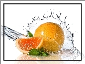 Pomarańcze, Mięta, Woda