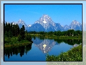 Mirror, Las, Jezioro, Kalifornia, Góry, Yosemite