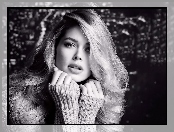 Modelka, Czarno-Białe, Doutzen Kroes, Spojrzenie