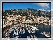 Monako, Port, Panorama, Miasta