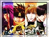 Saiyuki, monokl, ludzie