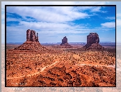 Monument Valley, Stany Zjednoczone, Dolina Skał, Skały, Wyżyna Kolorado, Arizona