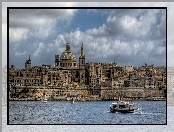 Morze, Valletta, Malta, Żaglówki, Miasto, Łódź