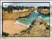 Morze, Plaża, Skały, Laguna