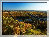 Most, Panorama, Rzeka, Lasy