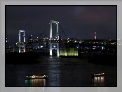 Most, Tokyo, Tęczowy, Nocą