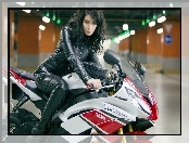 Kobieta, Motocykl, Yamaha