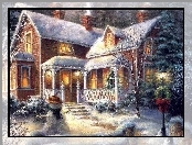 Boże Narodzenie, domek