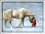 Boże Narodzenie, koń