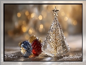 Boże Narodzenie, Grafika AI, Bombki