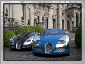 Niebieski, Zamek, Czarny, Bugatti Veyron