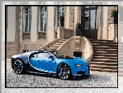 Niebieski, Bugatti Chiron, 2016