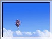 Balony, Odlot, Film animowanz, Chmury, Up, Niebo