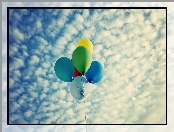 Chmury, Niebo, Balony