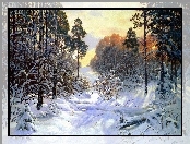 Las, Śnieg, Zima