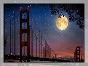 Most, Noc, Księżyc