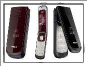 Nokia 7020, Otwarta, Brązowa, Czarna