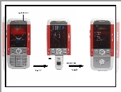 Nokia 3250 XpressMusic, Opis, Czerwona, Szara