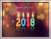 Nowy Rok, 2D, 2018, Świeczki