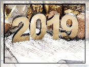 Nowy Rok, Deski, 2019, Białe