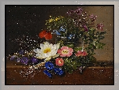 Obraz, Johan, Laurentz, Jensen, Kwiaty