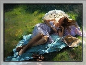Obraz, Vicente Romero Redondo, Reprodukcja, Kobieta
