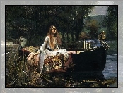 Łódka, Reprodukcje, Obrazów, Isabella Morawetz, Dama